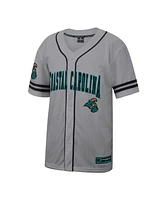 Colosseum Men's Gray Coastal Carolina Chanticleers Free Spirited Baseball Jersey