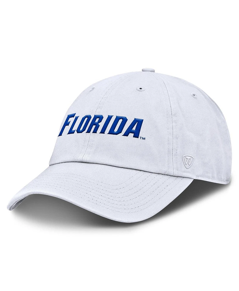 Top of the World Men's White Florida Gators Staple Adjustable Hat