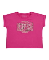 Guess Big Girls Midi Short Roll Cuff Sleeve T-Shirt