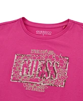 Guess Big Girls Midi Short Roll Cuff Sleeve T-Shirt