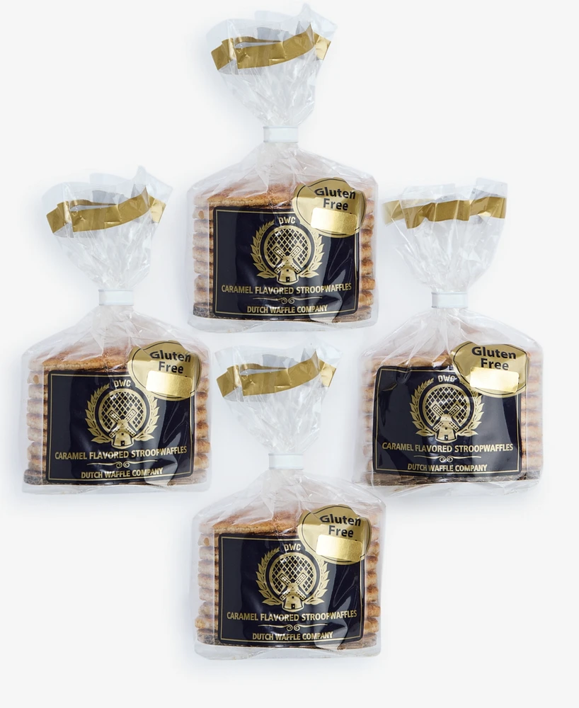 Dutch Waffle Company Caramel Stroopwafel Cookies, 4 Pack