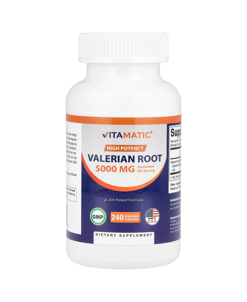 Vitamatic Valerian Root High Potency 5 000 mg