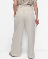 Dkny Women's Tie-Front Wide-Leg Pants