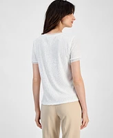 Anne Klein Women's Sequined T-Shirt