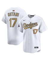 Nike Men's Shohei Ohtani White Los Angeles Dodgers 2025 Gold Collection Limited Jersey