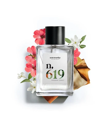 Noteworthy n,619 Eau De Parfum | Hidden Coast | Woody Amber Fragrance