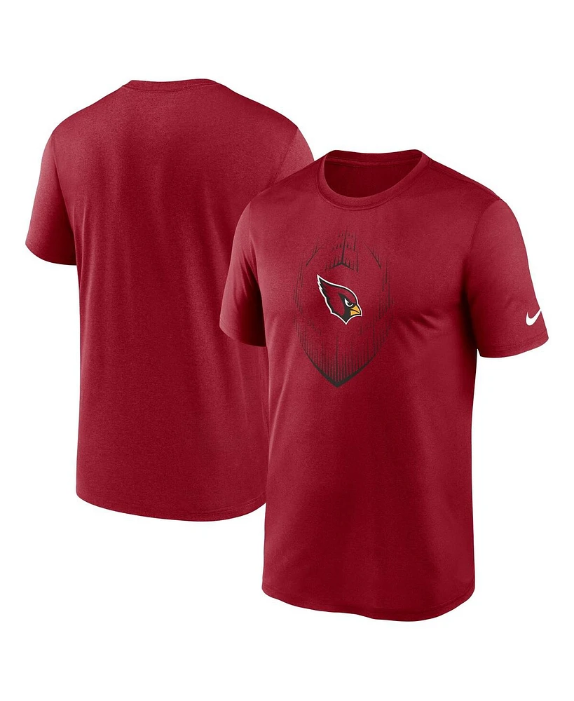 Nike Men's Cardinal Arizona Cardinals Primetime Legend Icon Performance T-Shirt