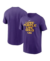 Nike Men's Purple Lsu Tigers Local Campus T-Shirt