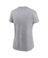 Nike Women's Heather Gray Philadelphia Phillies Logo T-Shirt