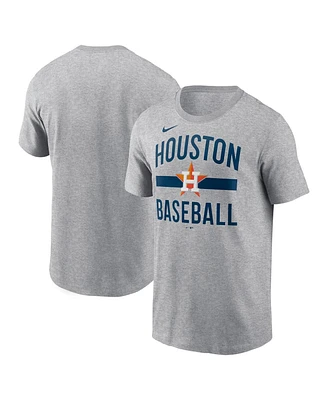 Nike Men's Heather Gray Houston Astros Arched T-Shirt