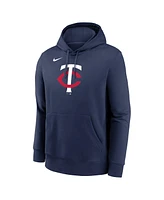 Nike Men's Navy Minnesota Twins Logo Club Fleece Pullover Hoodie