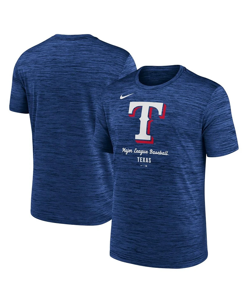 Nike Men's Royal Texas Rangers Velocity Performance T-Shirt