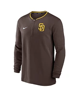 Nike Men's Brown San Diego Padres Authentic Collection Performance Half-Zip Top