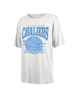 '47 Brand Women's White Cleveland Cavaliers City Edition Down Court Sadie T-Shirt