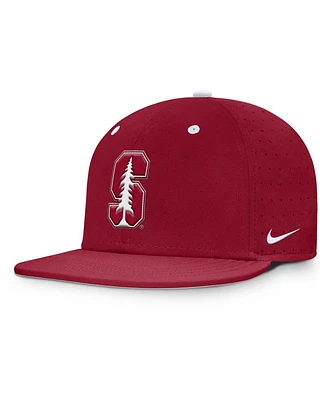 Nike Men's Cardinal Stanford On-Field Dugout True Performance Fitted Hat