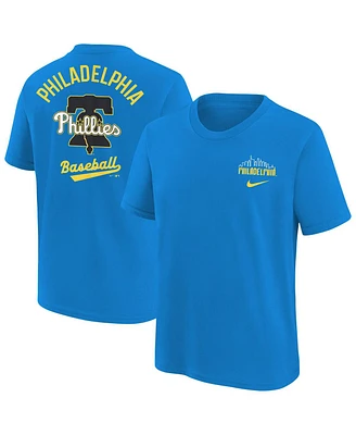 Nike Big Boys and Girls Blue Philadelphia Phillies City Connect T-Shirt