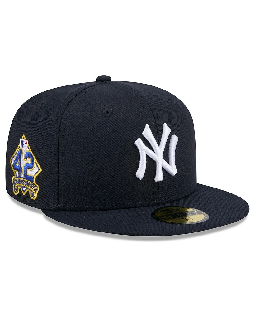 New Era Men's Navy York Yankees 2025 Jackie Robinson Day 59FIFTY Fitted Hat