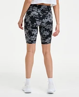 Id Ideology Women's Abstract-Print Soft Bike Shorts, Exclusively at Macy's