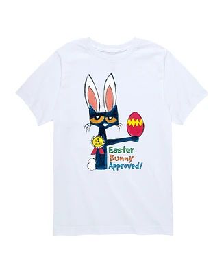 Hybrid Toddler and Big Boys Pete The Cat Easter Bunny Approved Graphic T-Shirt