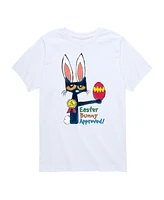 Hybrid Toddler and Big Boys Pete The Cat Easter Bunny Approved Graphic T-Shirt