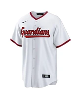 Nike Men's White Cleveland Guardians Home Blank Replica Jersey