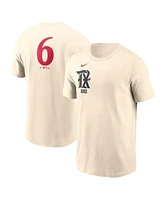 Nike Men's Josh Jung Natural Texas Rangers 2025 City Connect Fuse Name Number T-Shirt