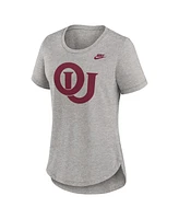 Nike Women's Heather Gray Oklahoma Sooners Legacy Tri-Blend T-Shirt