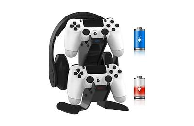 PS4 Controller Charger Staton,Charging Dock Video Game Accessories for Sony PlayStation 4 Controllers