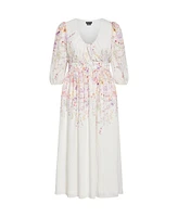 City Chic Plus Keyla Print Maxi Dress