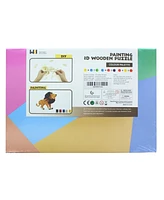 3D Wooden Painting Puzzle | Lion