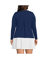Lands' End Plus Power Performance Long Sleeve Scoopneck Tee