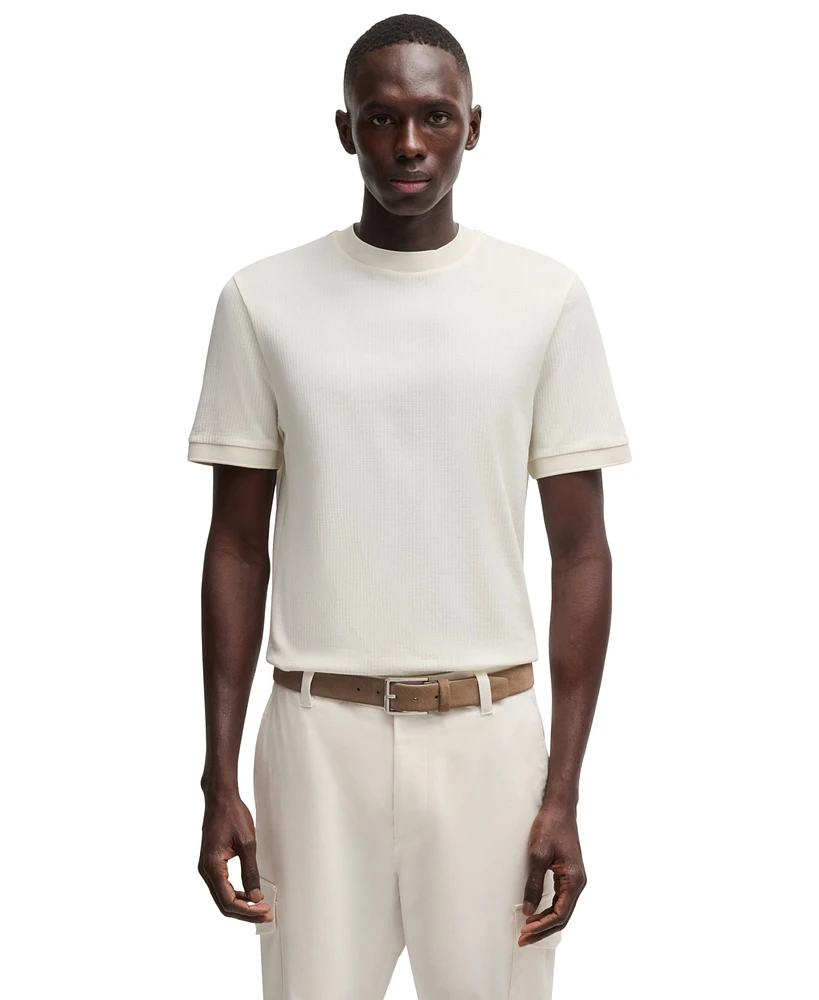 Boss by Hugo Men's Cotton-Silk Regular-Fit T-Shirt