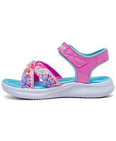 Skechers Little Girls' Jumpsters Sandal - Tie Dye BFFs Sandals from Finish Line