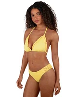 Hurley Juniors Macrame Bikini Top Hipster Bottoms