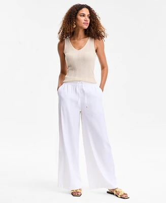 I.n.c. International Concepts Women's High Rise Wide-Leg Pants, Exclusively at Macy's