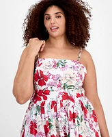 On 34th Plus Delicate Garden Maxi Dress, Exclusively at Macy's