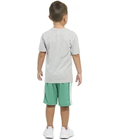 adidas Toddler & Little Boys Graphic T-Shirt Stripe Shorts