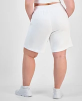 Id Ideology Plus Cotton-Blend Pull-On Bermuda Shorts, Exclusively at Macy's