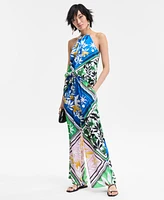I.n.c. International Concepts Women's Printed Wide-Leg Cropped Pants, Exclusively at Macy's