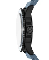 Emporio Armani Men's Blue Silicone Strap Watch 42mm