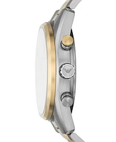 Emporio Armani Men's Chronograph Two-Tone Stainless Steel Bracelet Watch 42mm