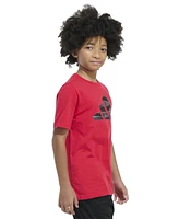 adidas Big Boys Short Sleeve Tiger Camo Logo T-Shirt
