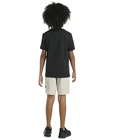 adidas Big Boys Short-Sleeve T-Shirt and Cargo Woven Shorts, 2 Piece Set
