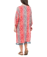 Patricia Nash Women's Cover Up Tassels Ruana