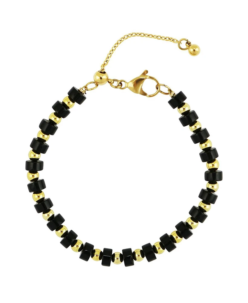 Stainless Steel Beaded Bracelet