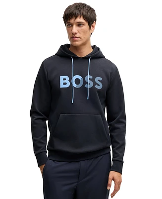 Boss by Hugo Men's Regular-Fit Logo Print Hoodie