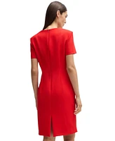 Boss by Hugo Women's Square-Neck Slim-Fit Dress