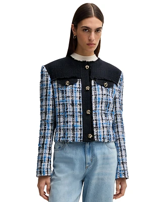 Boss by Hugo Women's Contrast Tweed Jacket