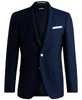 Boss by Hugo Men's Slim-Fit Patterned-Wool Jacket