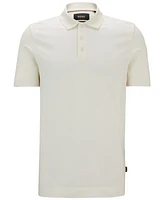 Boss by Hugo Men's Quilted Cotton and Silk Regular-Fit Polo Shirt